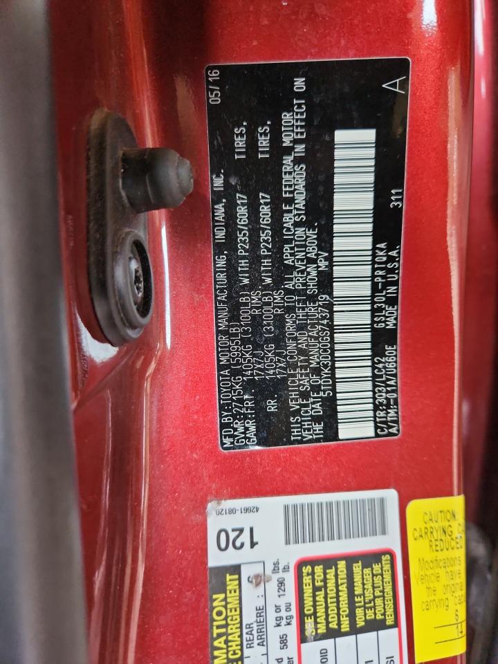 2016 TOYOTA SIENNA XLE 8-PASSENGER photo 37