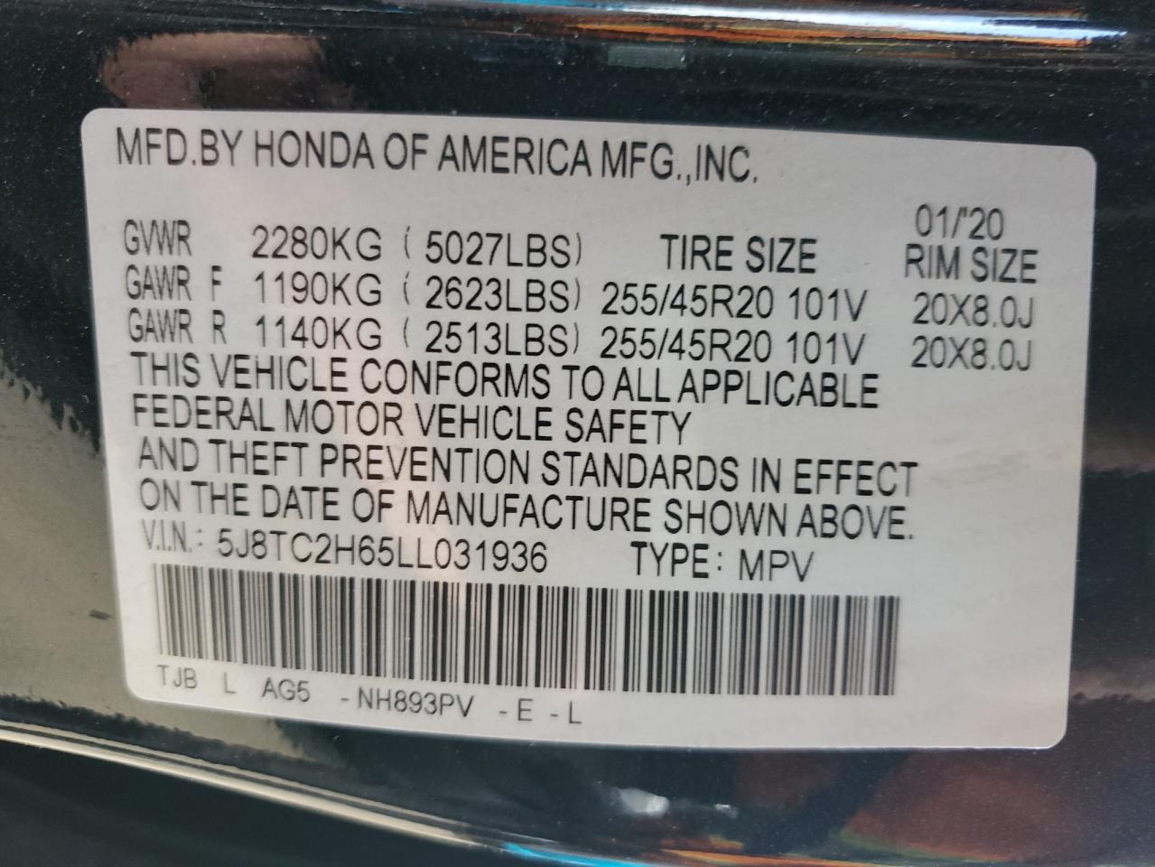 2020 ACURA RDX A-SPEC photo 23