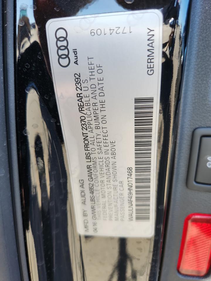 2017 AUDI A4 PREMIUM PLUS photo 25