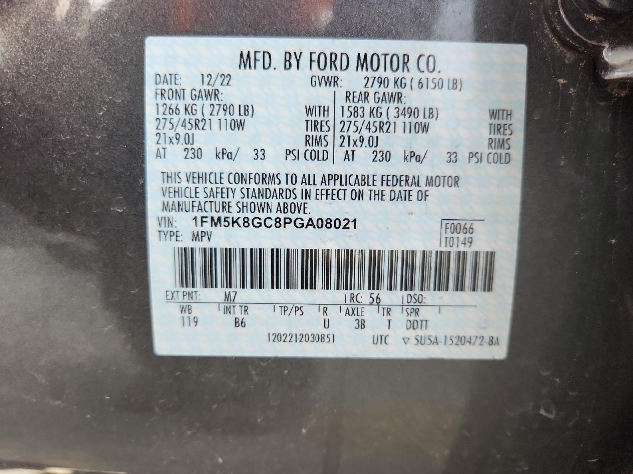 2023 FORD EXPLORER ST photo 25