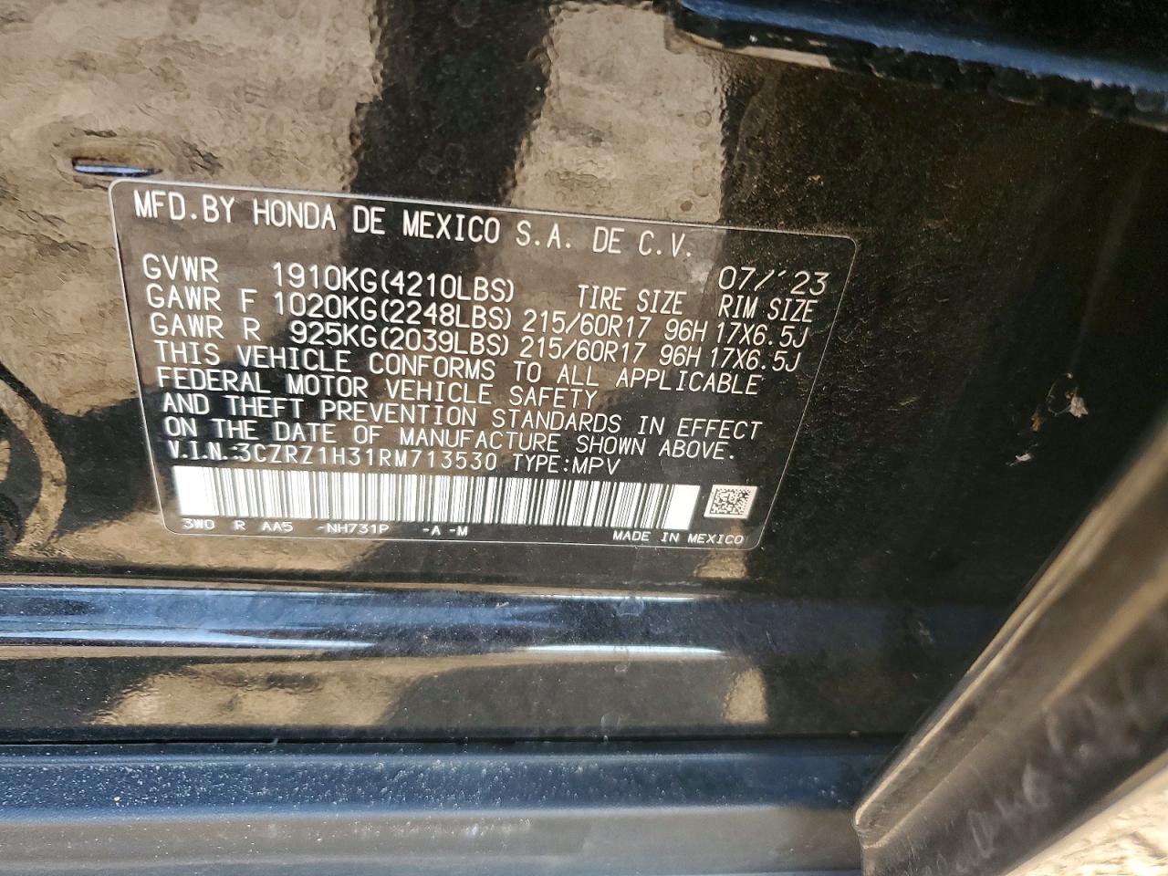 2024 HONDA HR-V LX photo 13