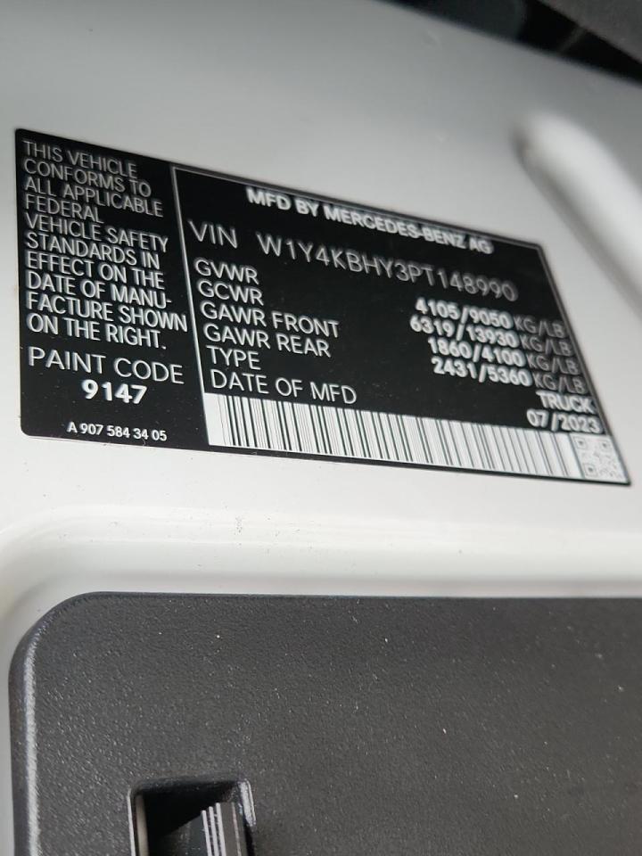 2023 MERCEDES BENZ SPRINTER DELIVERY VAN photo 25