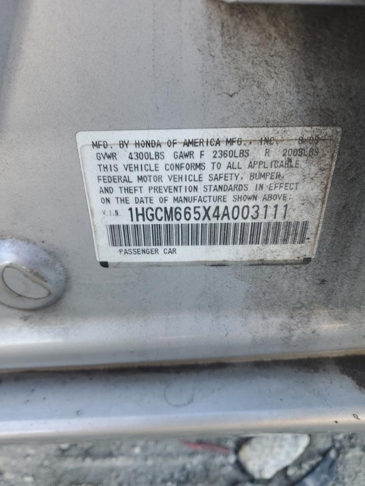 2004 HONDA ACCORD EX photo 12