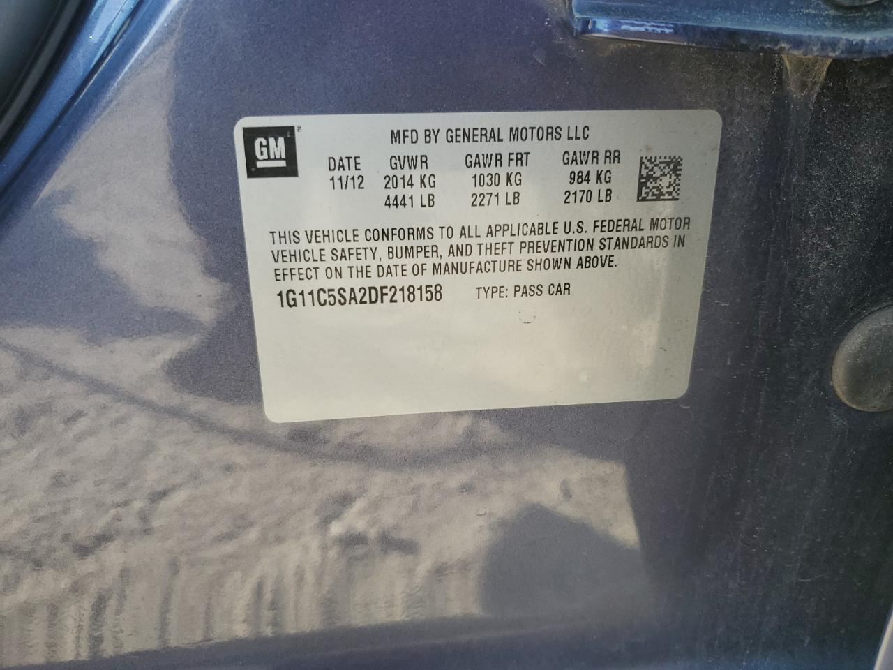 2013 CHEVROLET MALIBU 1LT photo 34