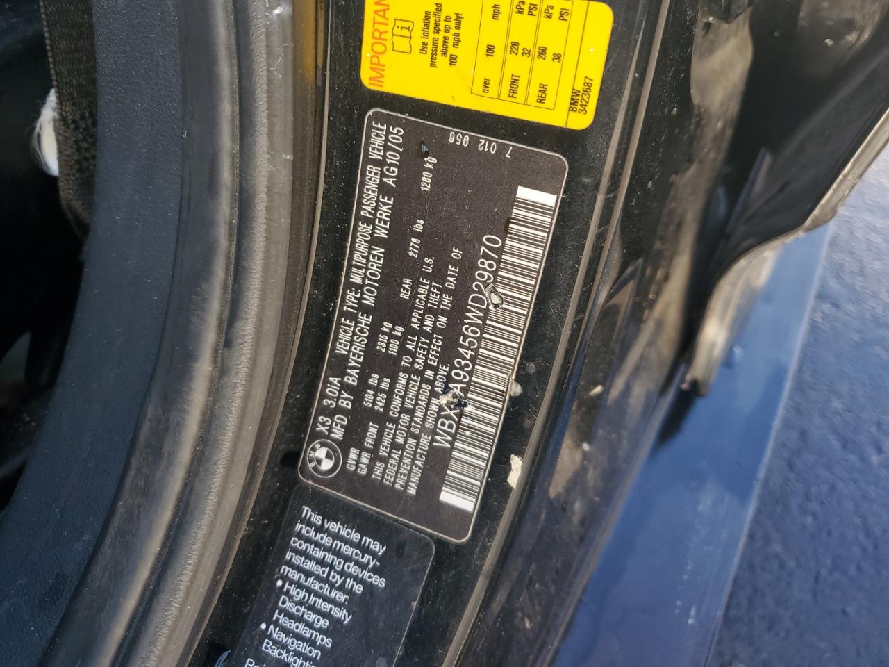 2006 BMW X3 3.0I photo 37