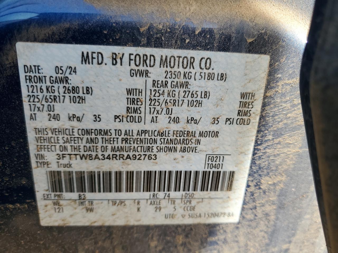 2024 FORD MAVERICK XL photo 10