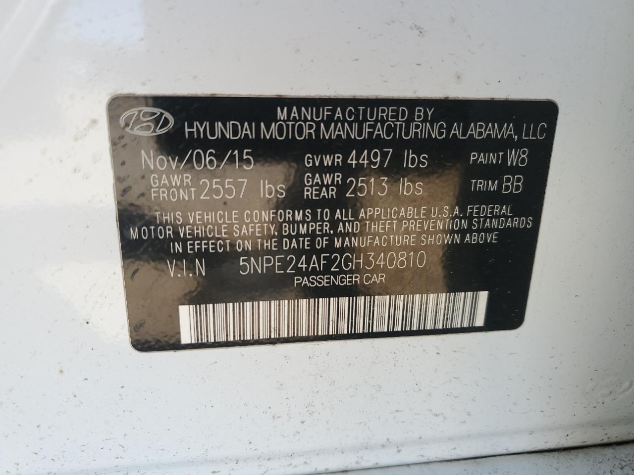 2016 HYUNDAI SONATA SE photo 23