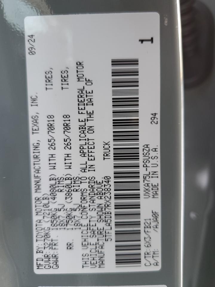 2024 TOYOTA TUNDRA SR5 photo 34