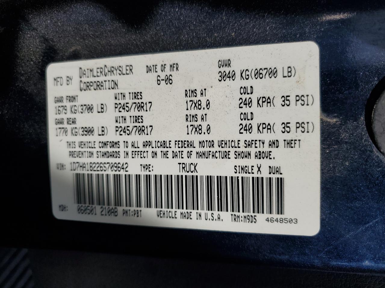 2006 DODGE RAM 1500 ST photo 23
