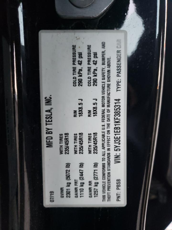 2019 TESLA MODEL 3 photo 25