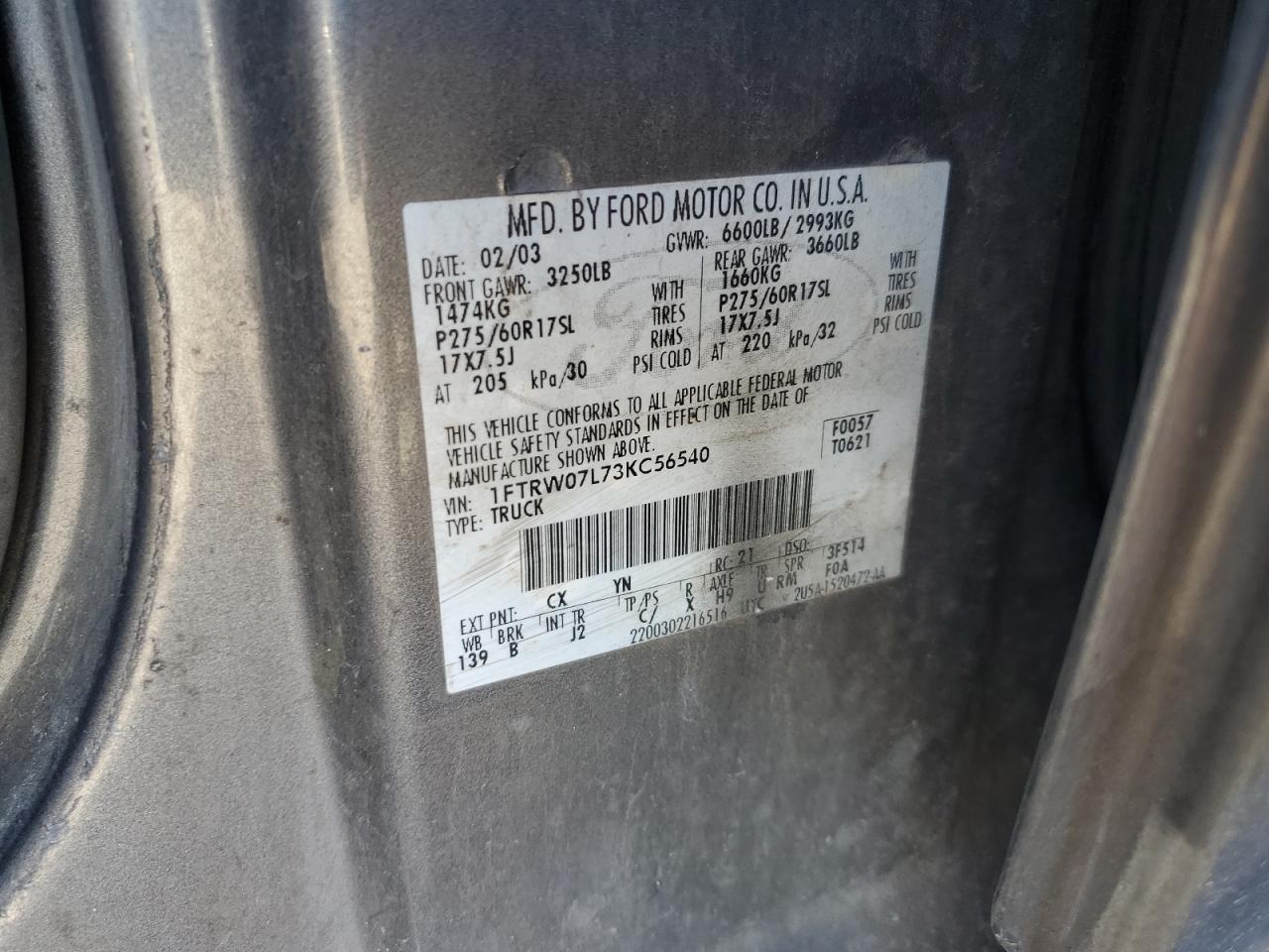 2003 FORD F150 SUPERCREW photo 23
