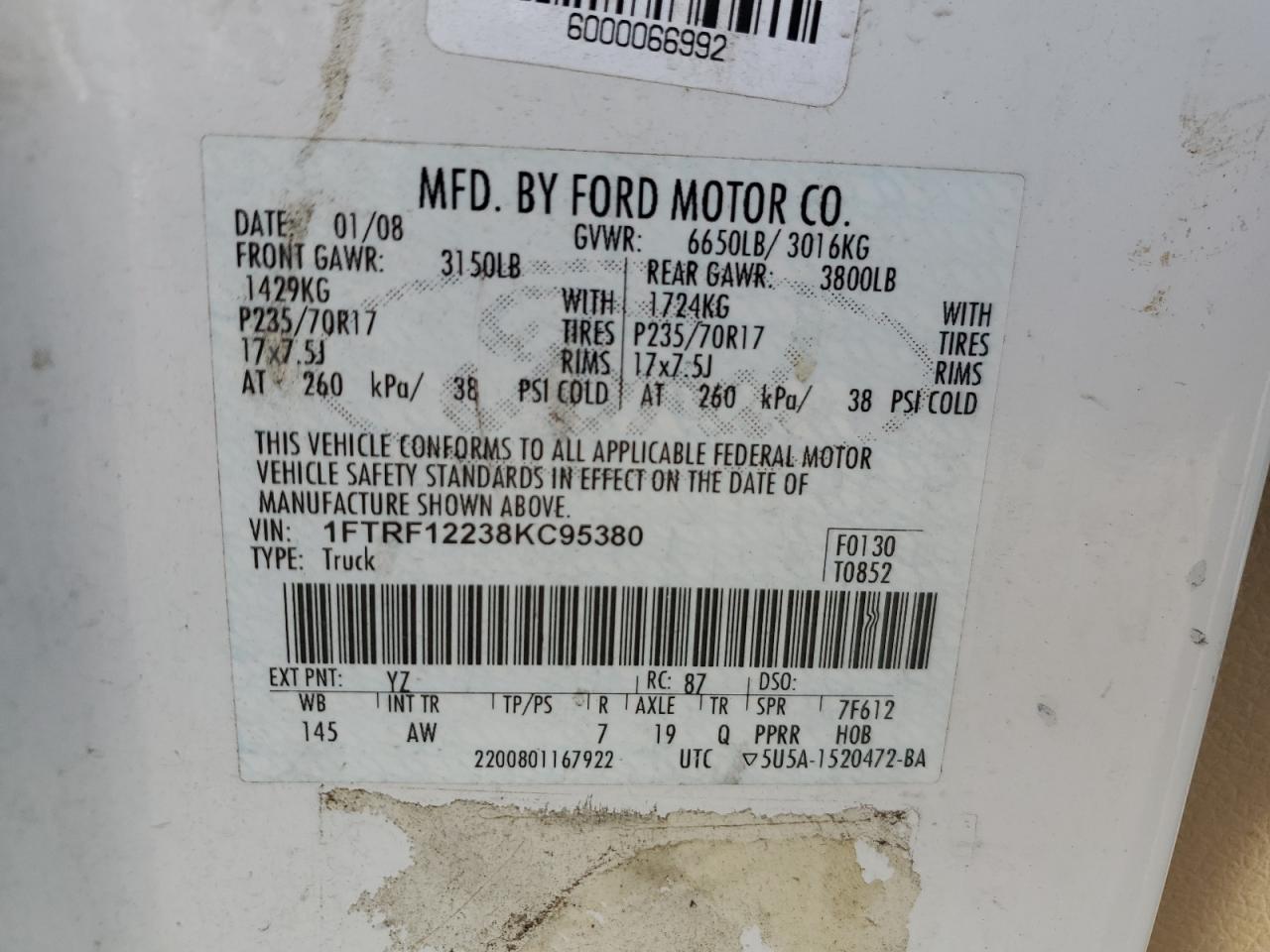 2008 FORD F150 photo 23