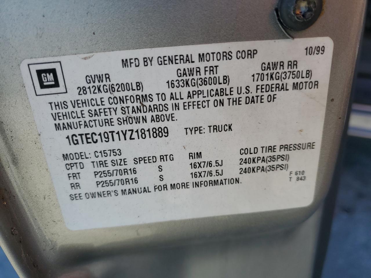 2000 GMC NEW SIERRA C1500 photo 34