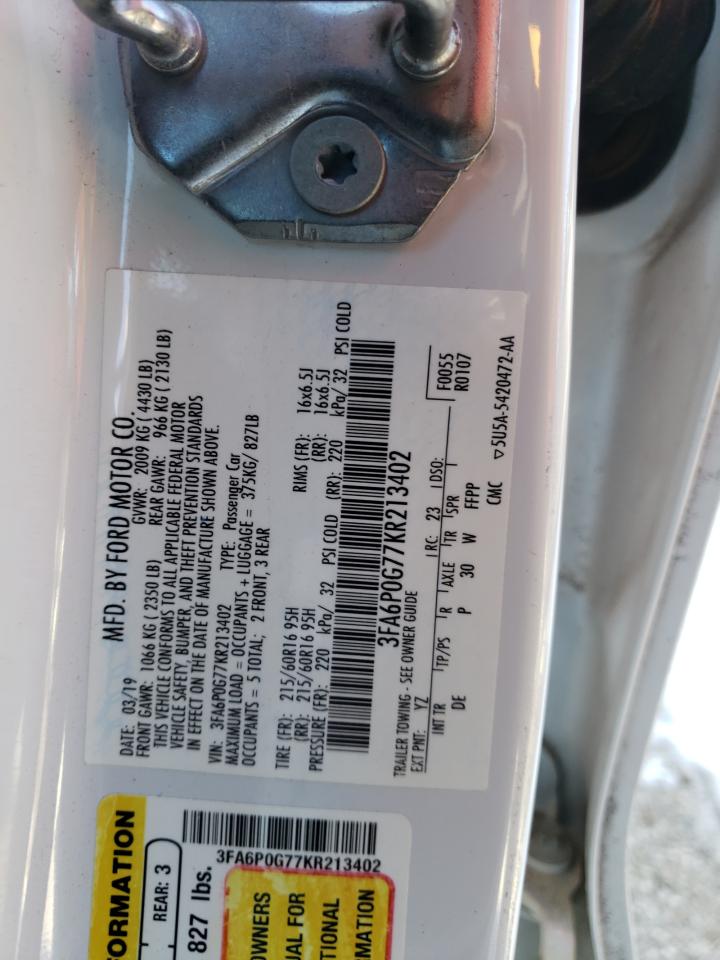 2019 FORD FUSION S photo 37