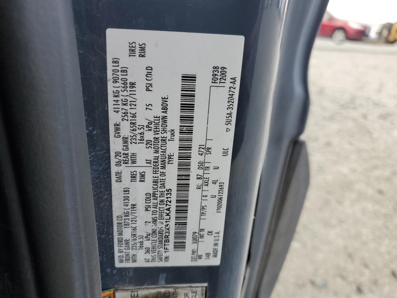 2020 FORD TRANSIT DELIVERY VAN photo 23