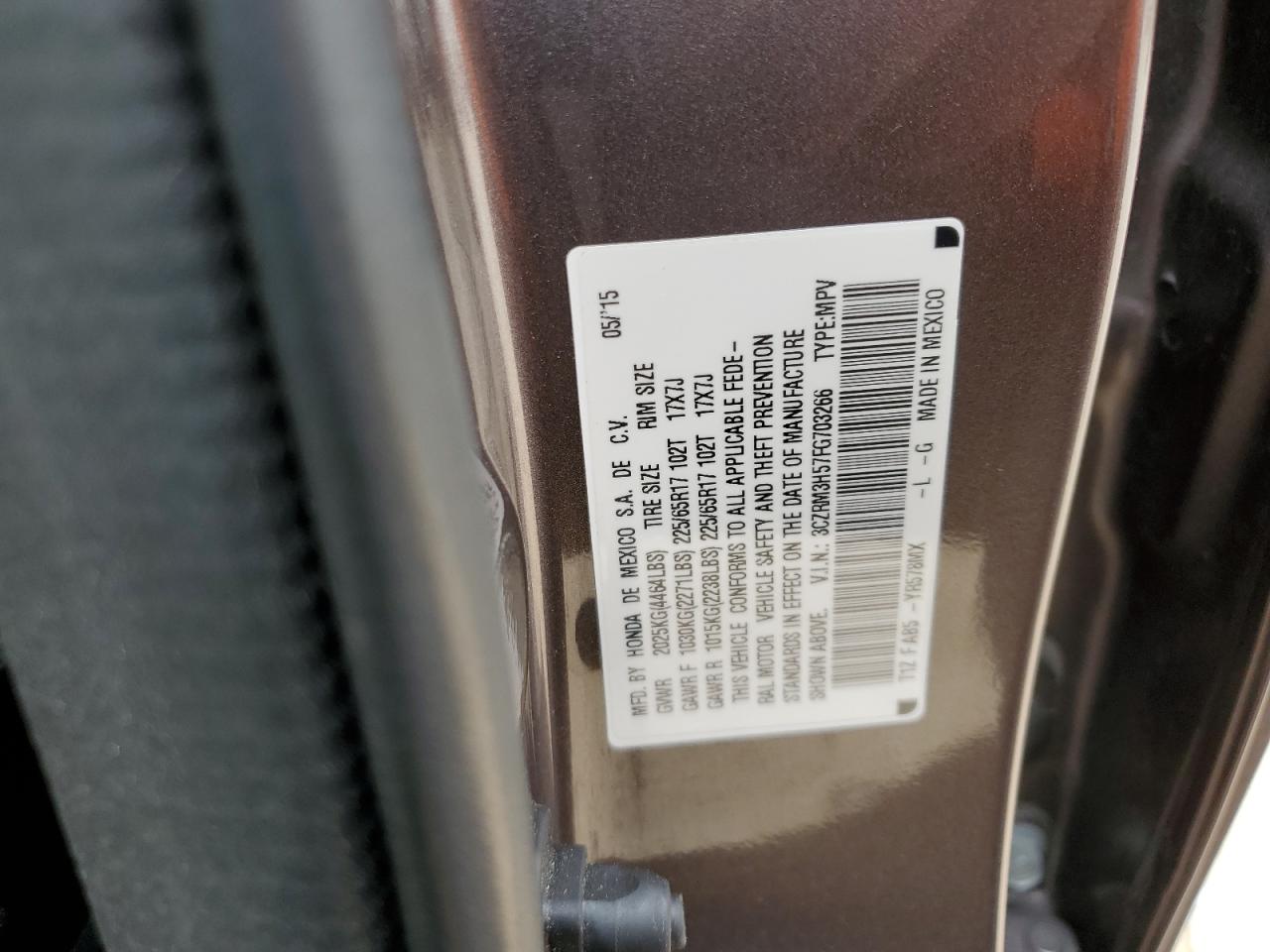 2015 HONDA CR-V EX photo 23