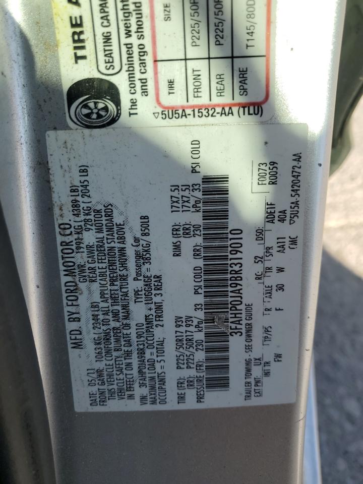 2011 FORD FUSION SEL photo 34