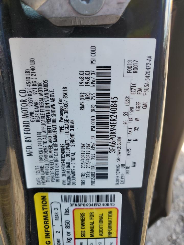 2014 FORD FUSION TITANIUM photo 12