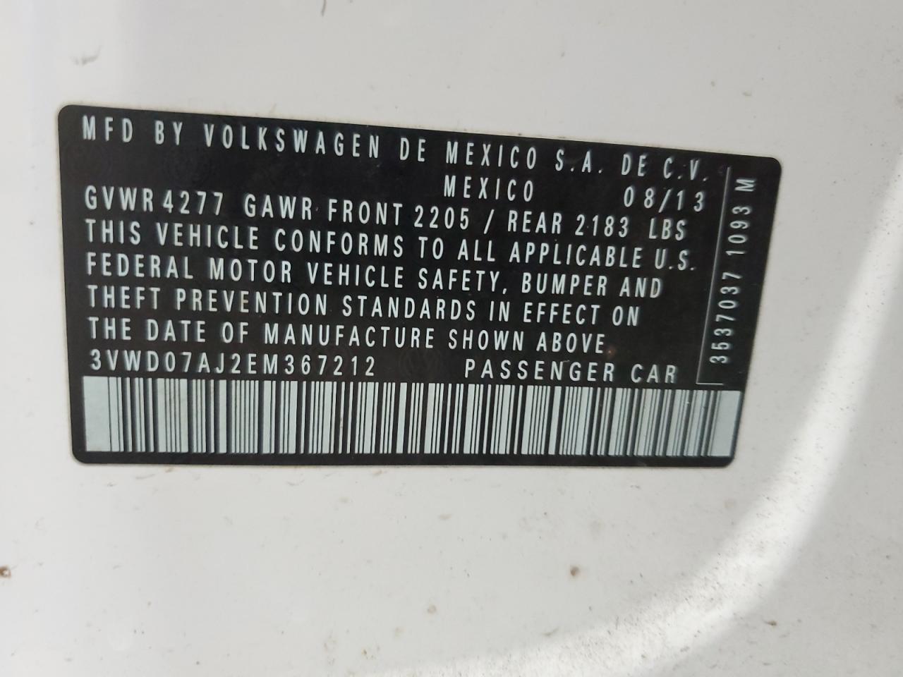 2014 VOLKSWAGEN JETTA SE photo 23