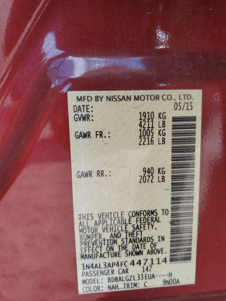 2015 NISSAN ALTIMA 2.5 photo 23