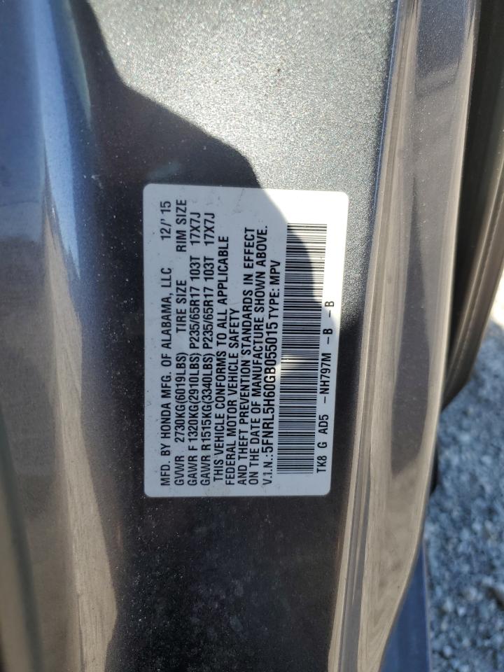 2016 HONDA ODYSSEY EXL photo 37