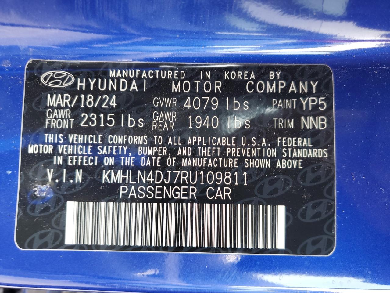 2024 HYUNDAI ELANTRA LIMITED photo 23