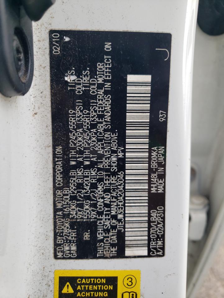2010 TOYOTA HIGHLANDER HYBRID LIMITED photo 34