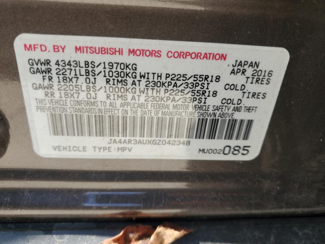 2016 MITSUBISHI OUTLANDER SPORT ES photo 13