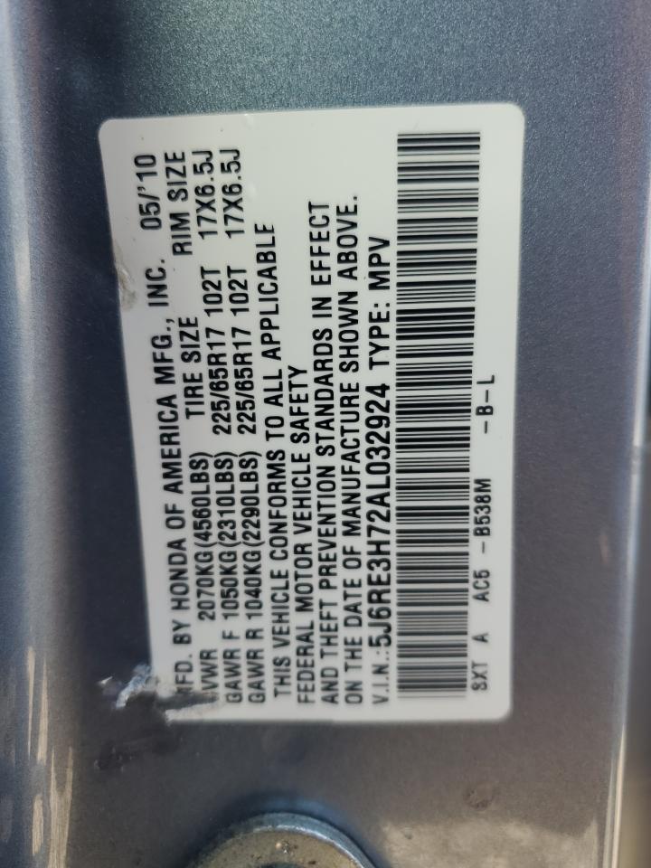 2010 HONDA CR-V EXL photo 25