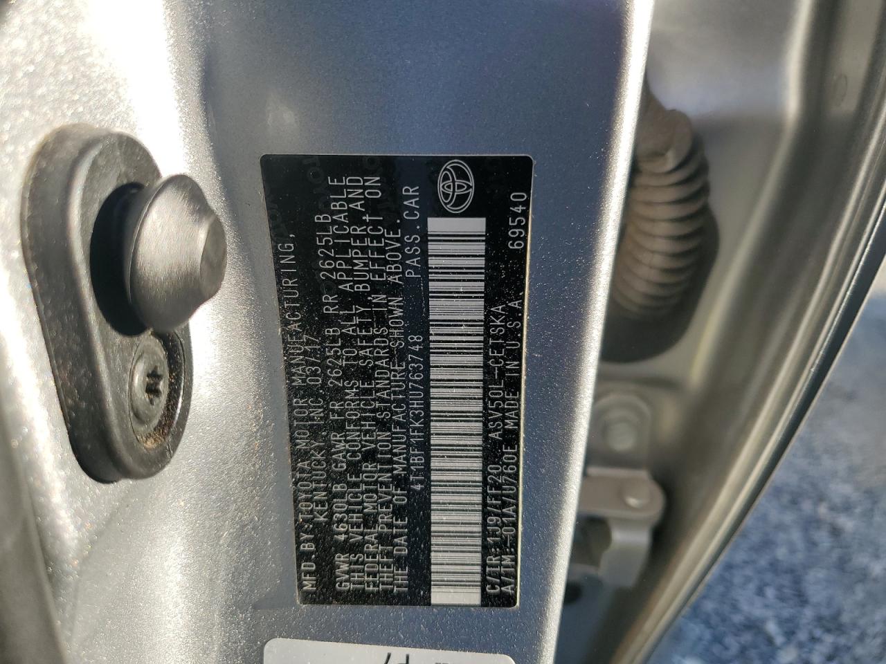 2017 TOYOTA CAMRY SE photo 37