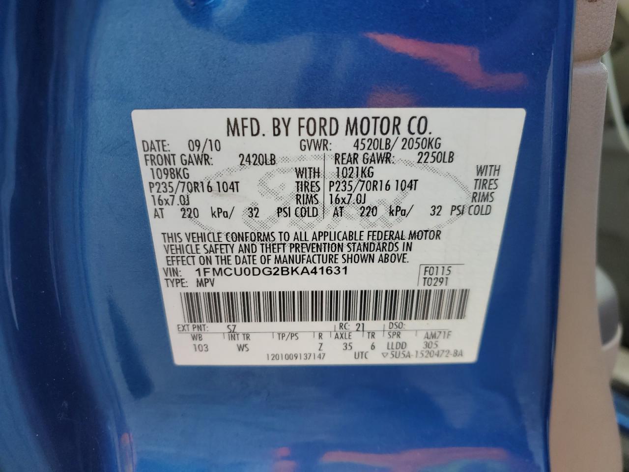 2011 FORD ESCAPE XLT photo 13