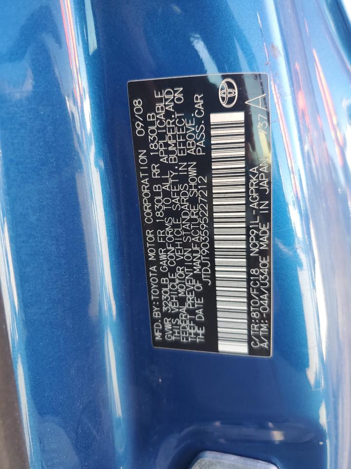 2009 TOYOTA YARIS BASE photo 12