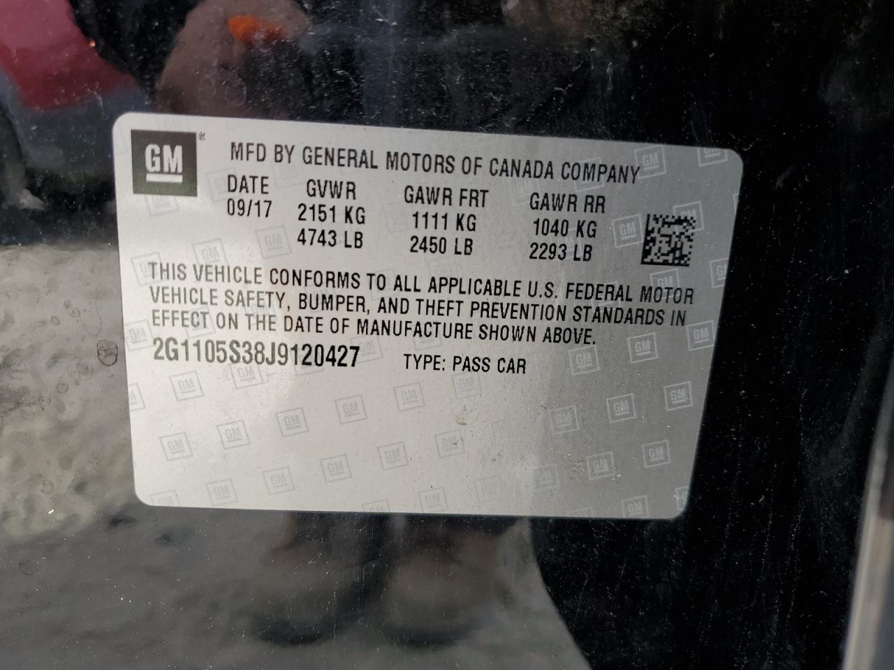 2018 CHEVROLET IMPALA LT photo 23