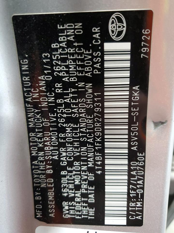 2013 TOYOTA CAMRY XLE photo 34
