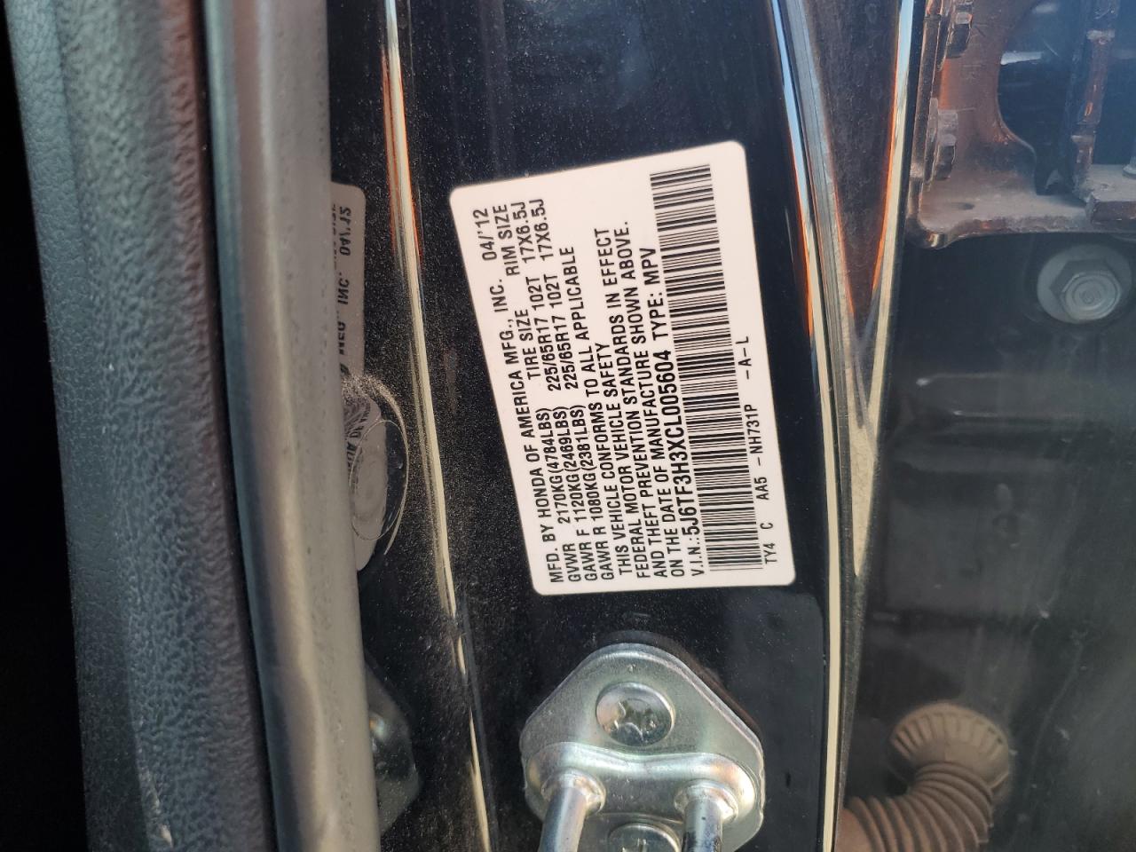 2012 HONDA CROSSTOUR photo 23