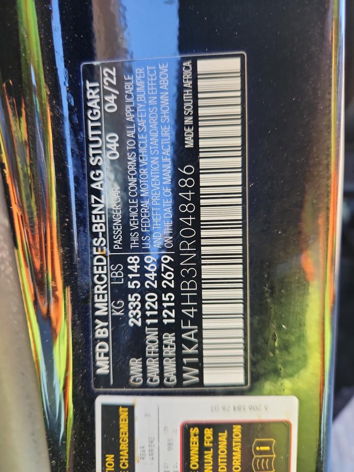 2022 MERCEDES-BENZ C 300 4MATIC photo 12