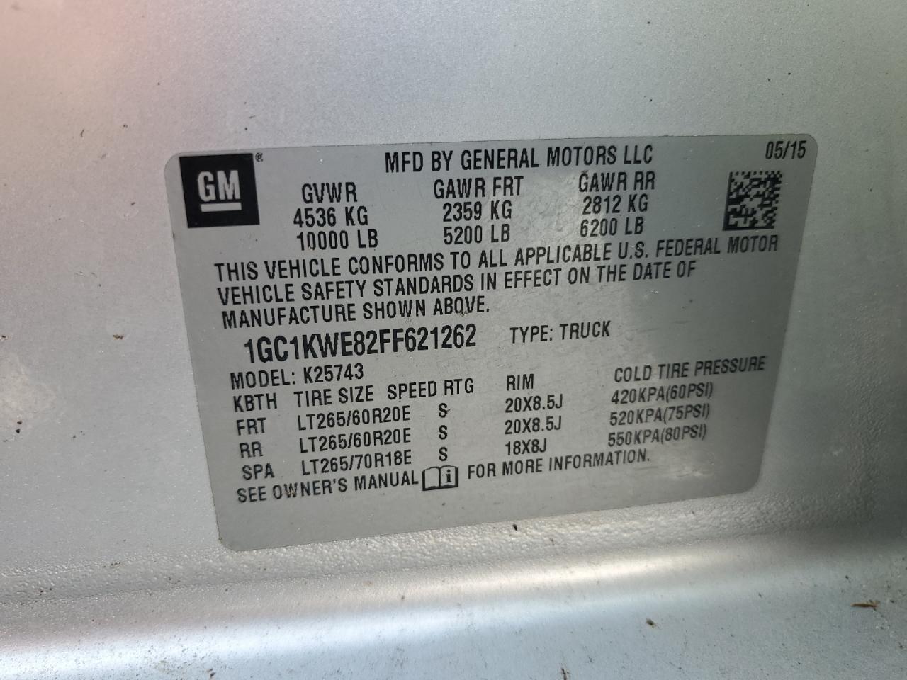 2015 CHEVROLET SILVERADO K2500 HEAVY DUTY LTZ photo 23