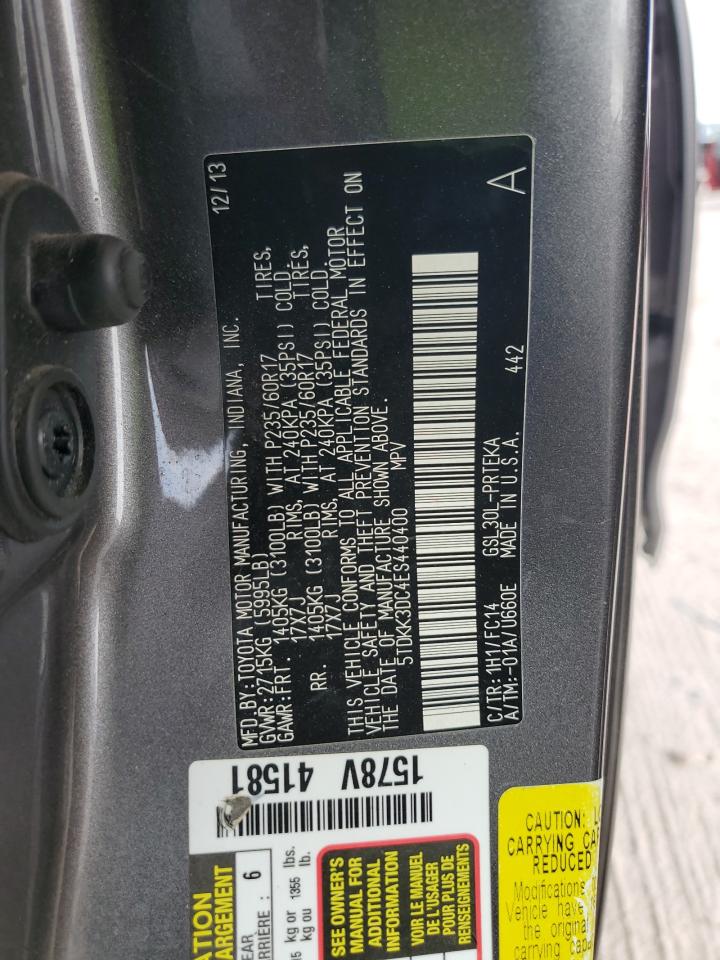 2014 TOYOTA SIENNA LE photo 13