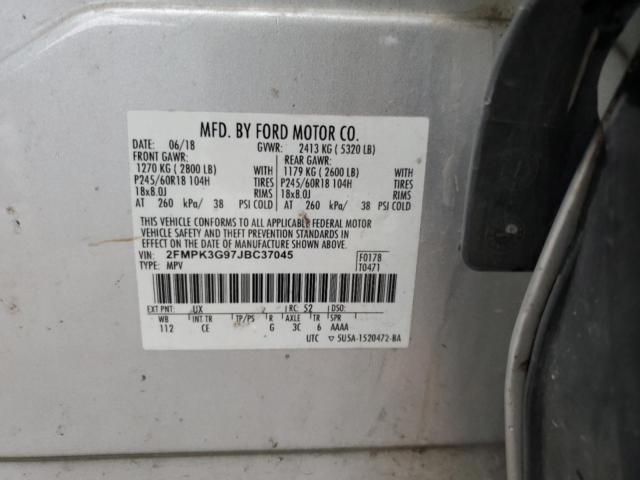 2018 FORD EDGE SE photo 25