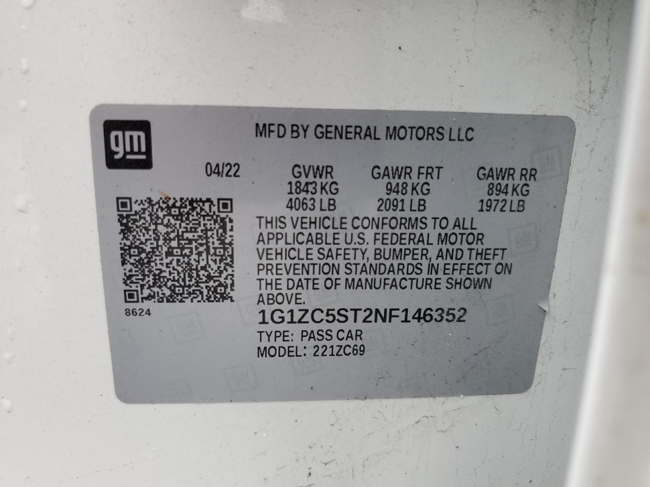 2022 CHEVROLET MALIBU LS photo 34