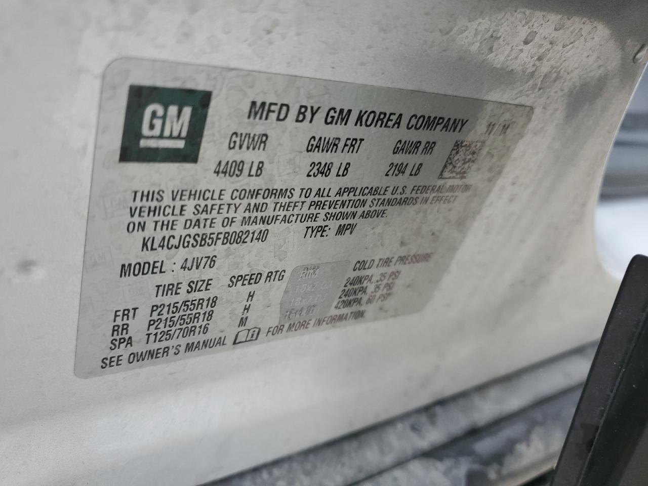 2015 BUICK ENCORE photo 37