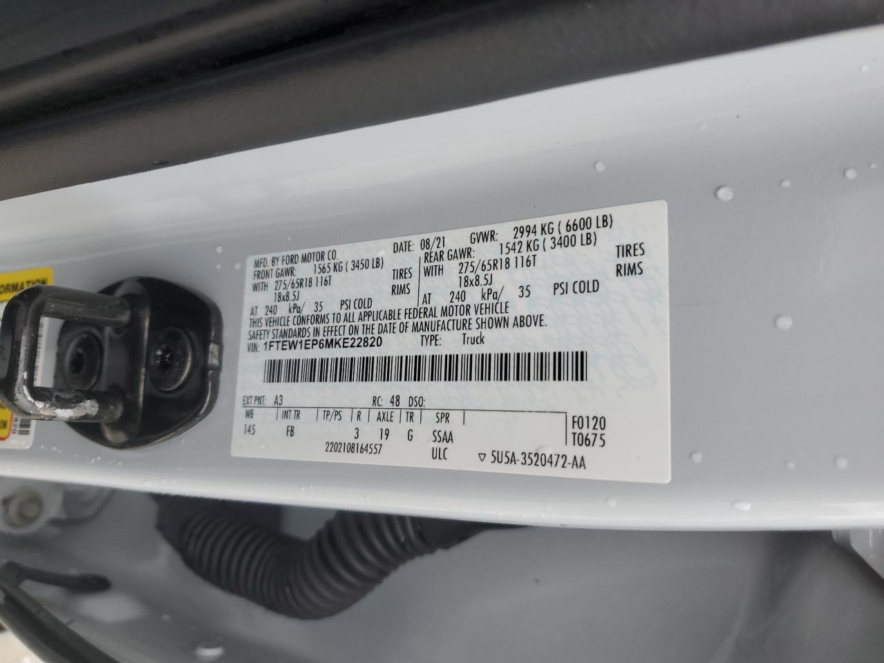 2021 FORD F150 SUPERCREW photo 23