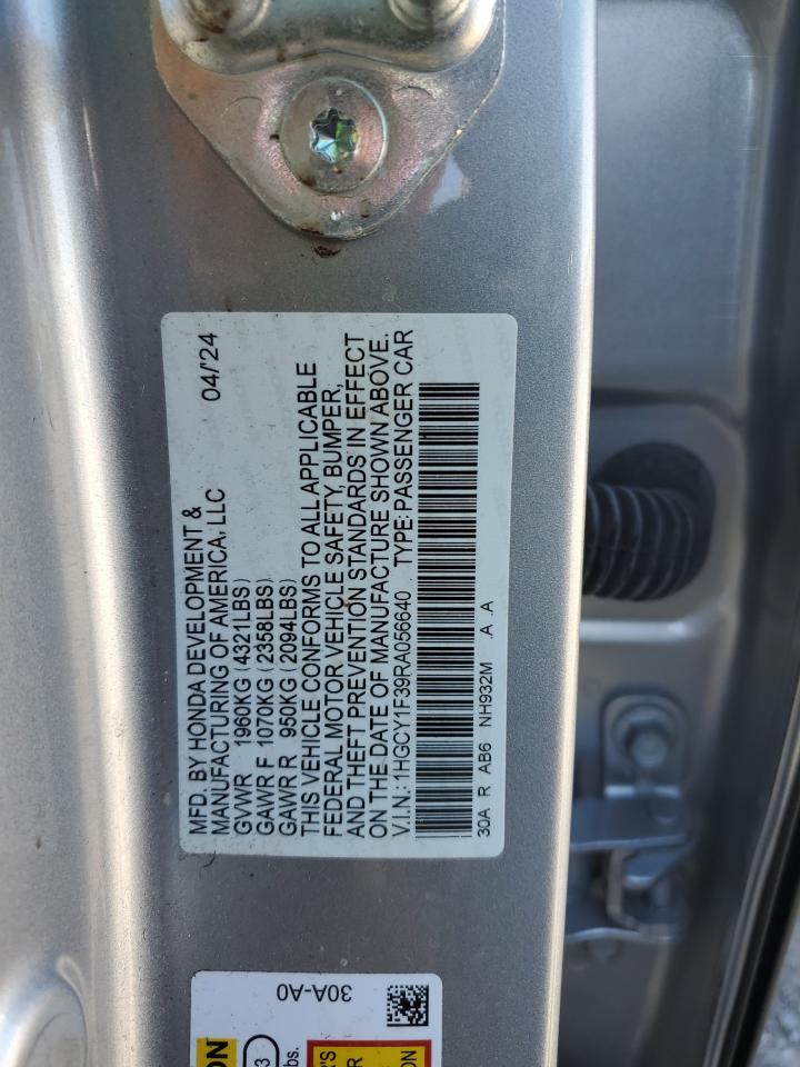 2024 HONDA ACCORD EX photo 23