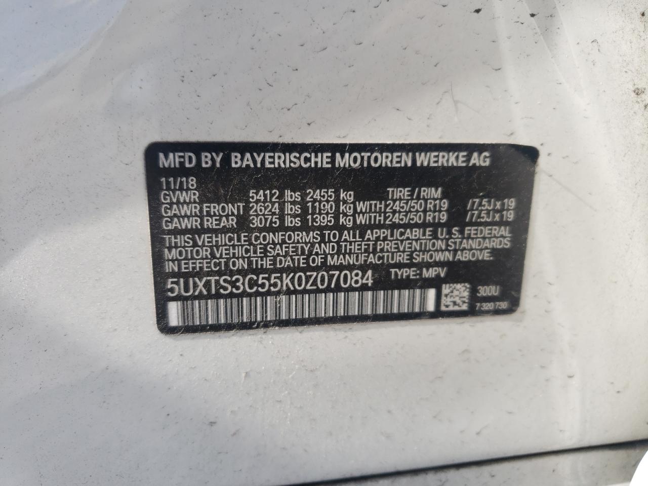 2019 BMW X3 XDRIVEM40I photo 25