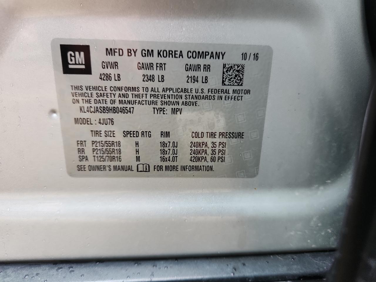 2017 BUICK ENCORE PREFERRED photo 12