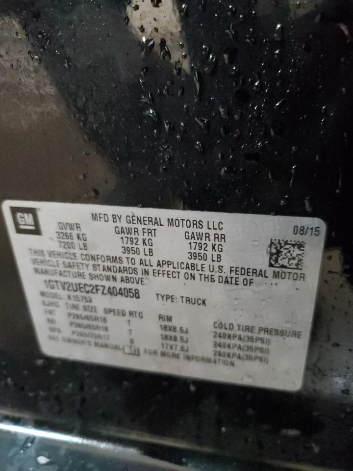 2015 GMC SIERRA K1500 SLE photo 12