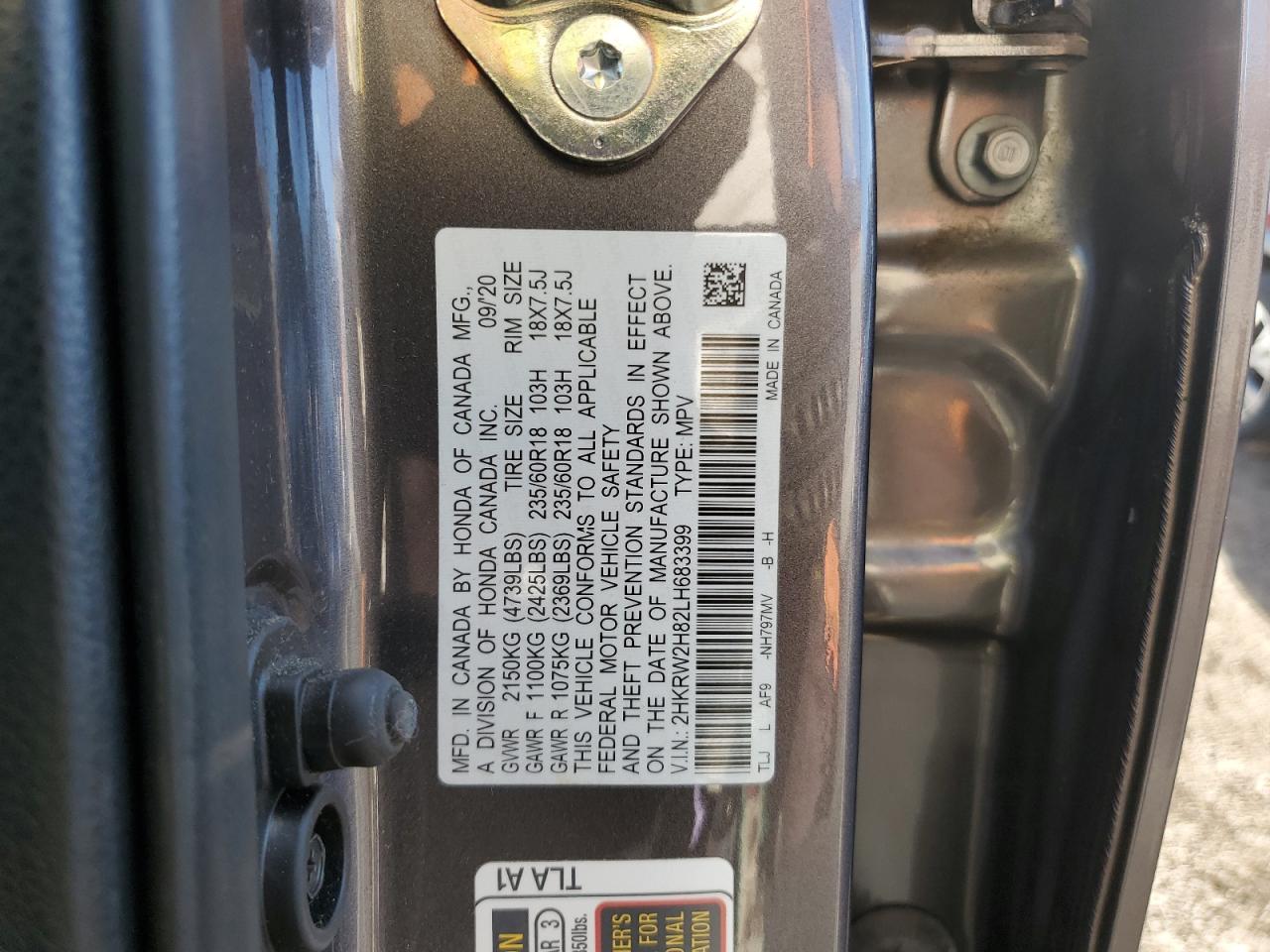 2020 HONDA CR-V photo 25