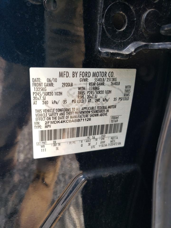2010 FORD EDGE LIMITED photo 25