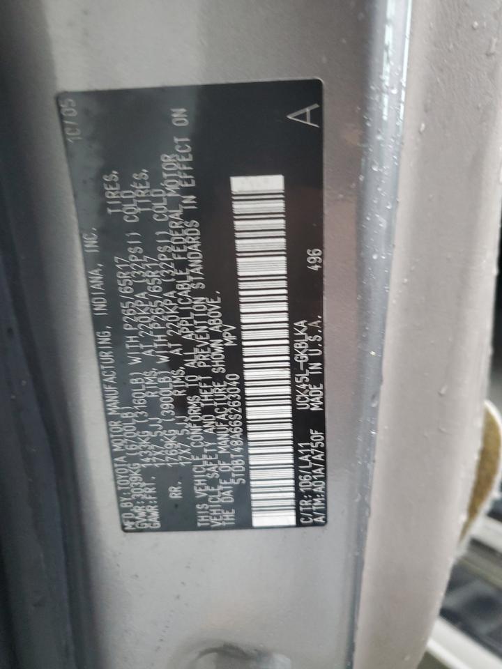 2006 TOYOTA SEQUOIA LIMITED photo 12