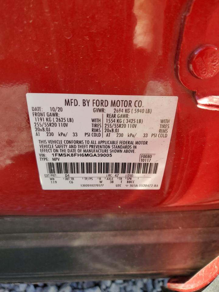 2021 FORD EXPLORER LIMITED photo 13